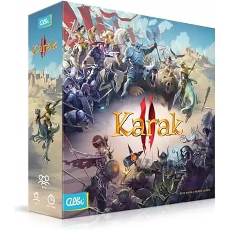 albi Karak 2 Brettspiel für Familie und Partys, hohe Spielqualität
