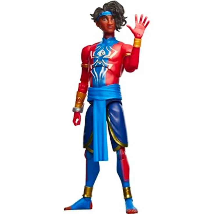 Marvel Legends Series Pavitr Prabhakar, Action-Sammelfigur zu Spider-Man: Across The Spider-Verse, 15 cm, Rot, Blau, mit austauschbarem Kopf und Handpaar, über 20 beweglichen Punkten – Bild 4