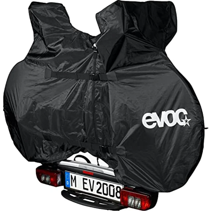 EVOC BIKE RACK COVER ROAD, robuste Fahrradplane (handliche Radabdeckung, leichte E-Bike Schutzhülle, ideale Fahrradabdeckung, Maße: 54 x 188 x 118 cm, Gewicht: 1100 g), Black – Bild 2