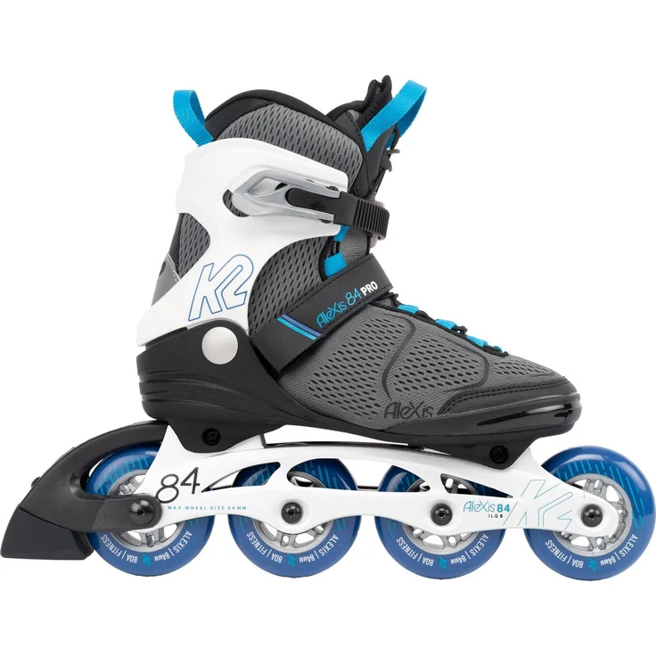 K2 Inlineskates K2 ALEXIS 84 PRO Inline Skate grey/blue, Speed Lacing Systeme – Bild 1