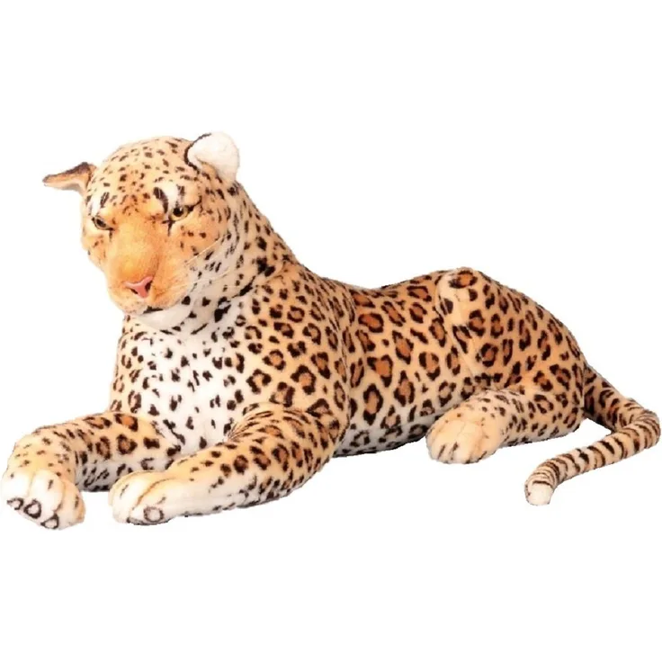 Geschenkestadl Plüschfigur XXL Plüschtier Leopard, 1,70m Gesamtlänge, realistisches Design