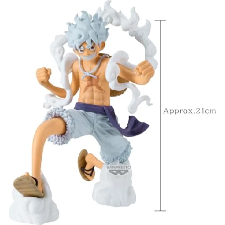 Banpresto One Piece Grandista Monkey D. Luffy Gear 5 Figur, 21 cm PVC-Statikfigur in limitierter Auflage – Bild 2