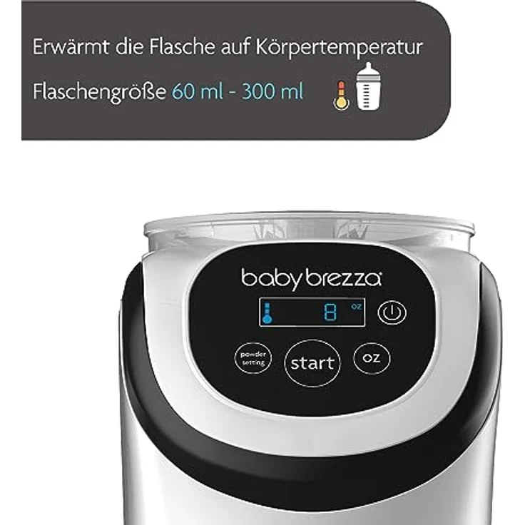 Baby Brezza Babyflaschenwärmer Formula Pro Mini mit Base - automatischer Flaschenzubereiter, ideal für unterwegs – Bild 6
