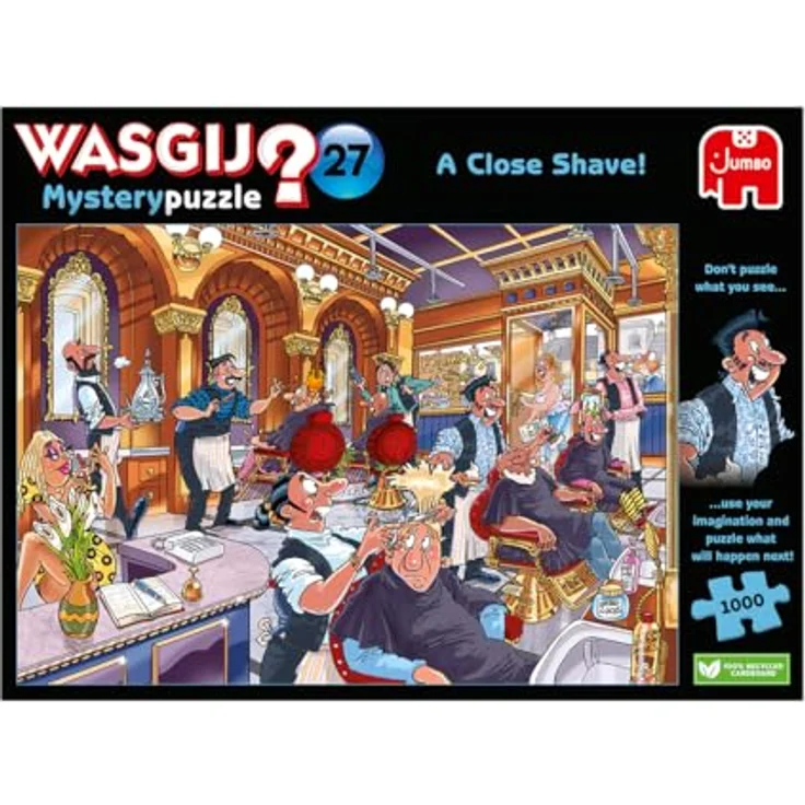 Wasgij Mystery 27 - Flamme In Der Pfanne!, 1000 Teile Puzzle für Erwachsene, umweltfreundlicher Karton – Bild 2
