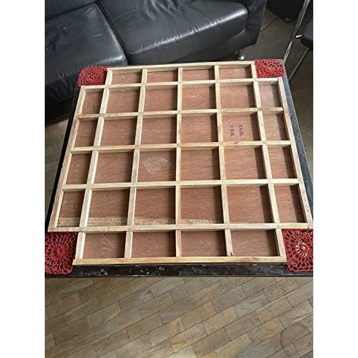 DOCTOR SPORT Carrom international Turnier Brett - A-One - 8mm Naturel Birch A Grade Holz Spielbrett - 12 kgs. - 74x74 cm - Outer 83x83 cm - Weltmeister Hersteller - Offiziell in Indien hergestellt – Bild 5