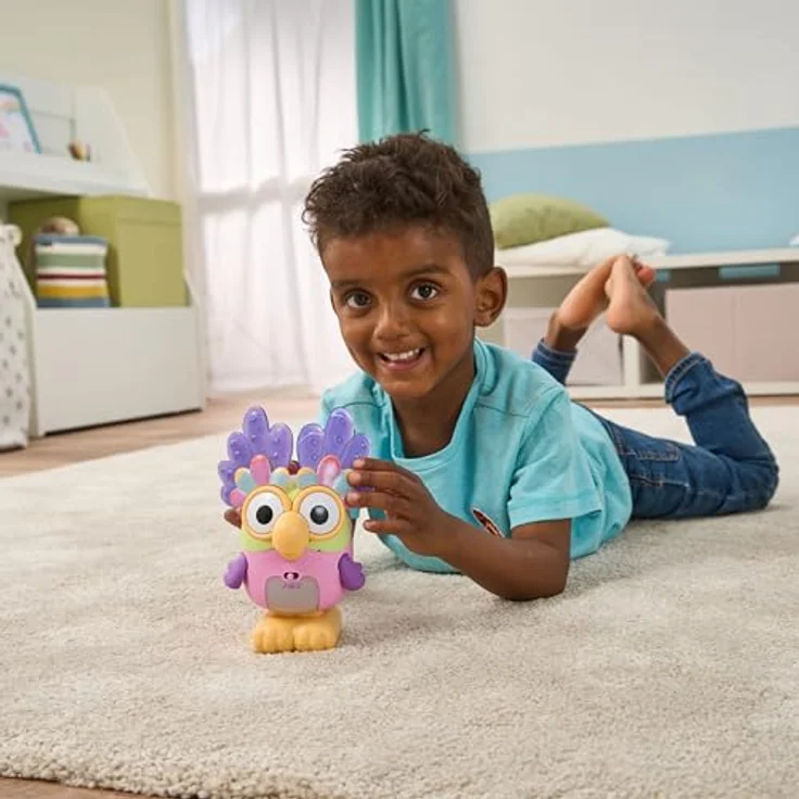 Vtech Bluey - Interaktiver Quatschimax, Funktionsplüsch mit 3 Spielmodi, aufleuchtendem Bauch und kindersicherem Batteriefach – Bild 2