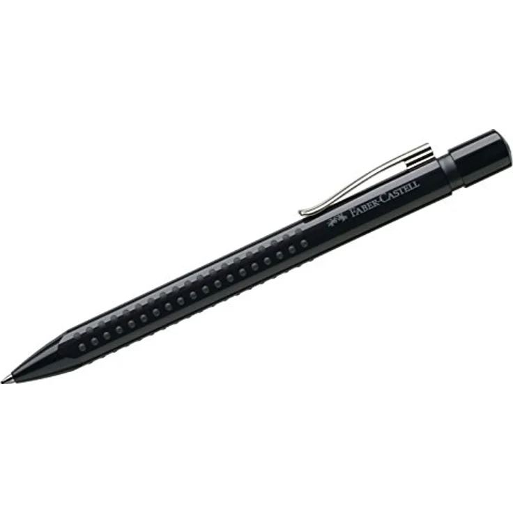 Faber-Castell A.W. 243999 - Kugelschreiber Grip 2010, Stärke M, schwarz – Bild 1