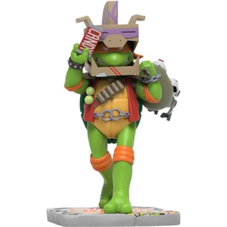 Mighty Jaxx Teenage Mutant Ninja Turtles Michelangelo Cowaboonga Edition Remixx Figur, 15 cm, sammelbare Halloween-Edition – Bild 1