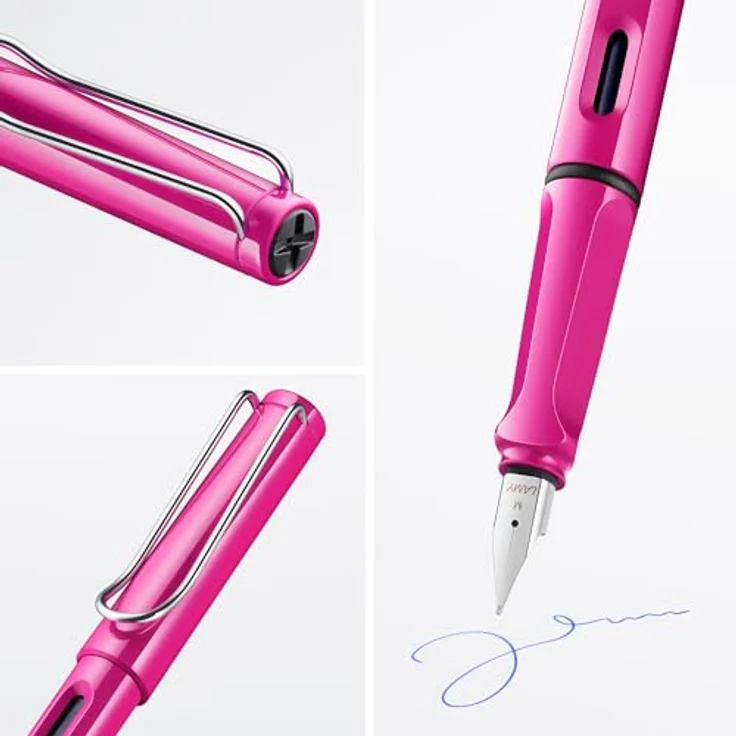 Lamy 1223774 safari Füllhalter, pink, Feder M – Bild 3