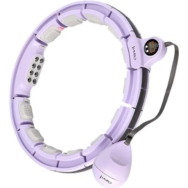 HMS Hula-Hoop-Reifen HHM13 Violett mit Magneten, Gewicht, Massagepunkten und Zähler