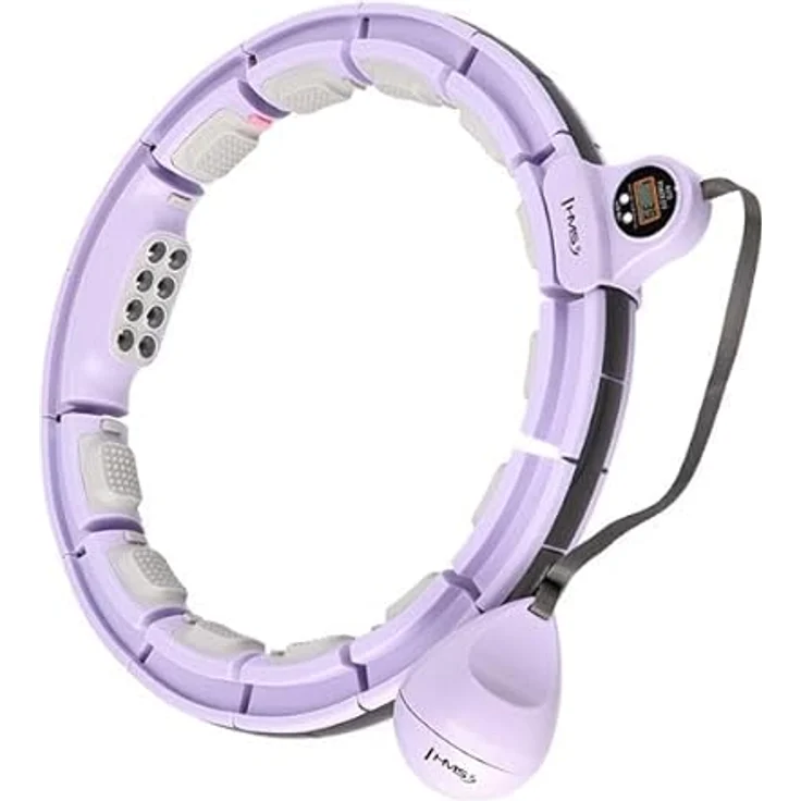 HMS Hula-Hoop-Reifen HHM13 Violett mit Magneten, Gewicht, Massagepunkten und Zähler – Bild 1