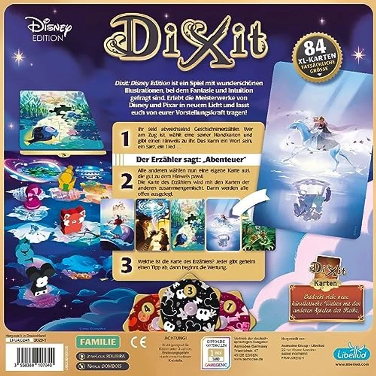 Libellud | Dixit: Disney Edition | Familienspiel | Kartenspiel | 3-6 Spieler | Ab 8+ Jahren | 30 Minuten | Deutsch – Bild 3
