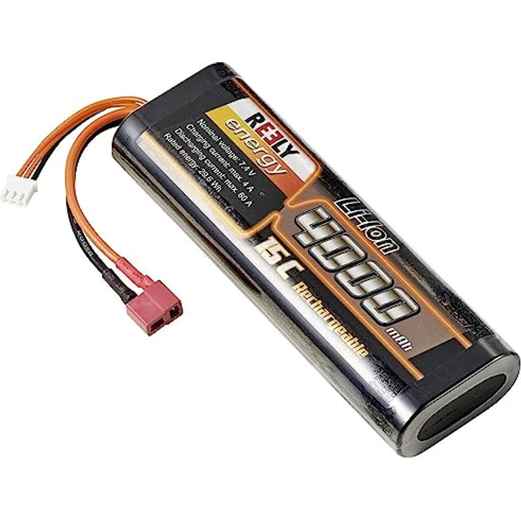 Reely Modellbau-Akkupack (LiIon) 7.4 V 4000 mAh, 2 Zellen, Hardcase, T-Stecksystem, 15 C – Bild 1
