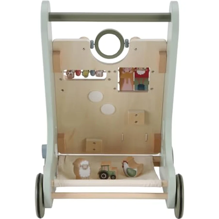 Little Dutch 7132 FSC Holz Activity Laufwagen - Little Farm grün – Bild 4