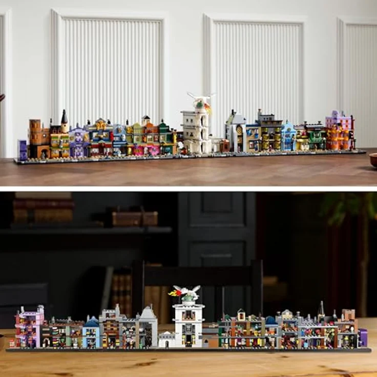 LEGO Harry Potter Die Zauberläden der Winkelgasse, magisches Modell für Erwachsene, mit 12 Mikrofiguren und Miniaturversionen der legendären Läden – Bild 3