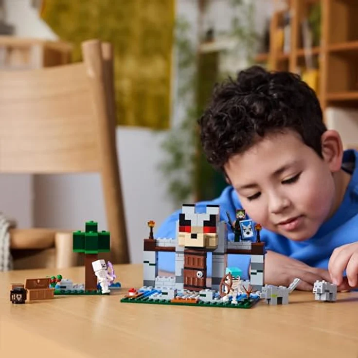 LEGO® Konstruktionsspielsteine Die Wolfsfestung (21261), LEGO Minecraft, (312 St), Made in Europe – Bild 8