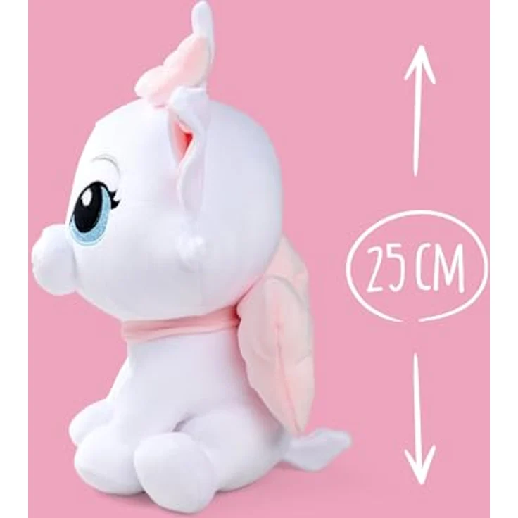 Simba Disney Doorables Marie, 25cm Plüschfigur, weich mit rosa Schleife, geeignet für Kinder ab den ersten Lebensmonaten – Bild 4
