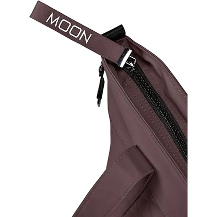 MOON Wickeltasche V-Shape tonka, 15 L Fassungsvermögen, inklusive Wickelunterlage und Flaschentasche, vegan Lederoptik – Bild 5