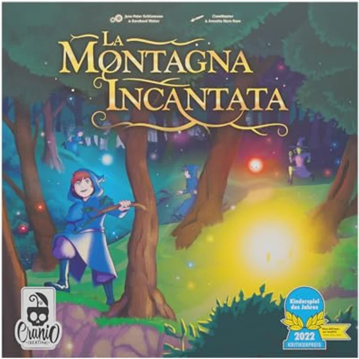 Cranio Creations Der verzauberte Berg, Brettspiel mit Murmelwurf-Mechanik zur Zielerreichung – Bild 2