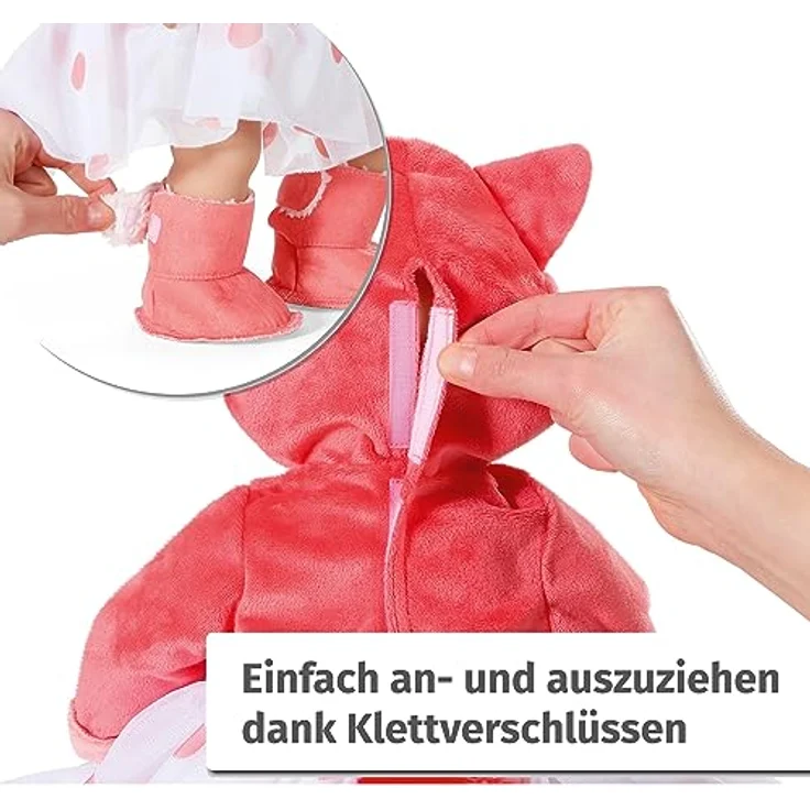Zapf Creation, Puppenkleidung 43 cm, Baby Annabell Deluxe Eichhörnchen Tutu 43cm, warmes Oberteil mit Tüllrock, 709733 – Bild 4