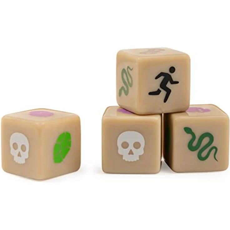 Spin Master Jumanji, Tischspiel für 2-4 Spieler, ab 8 Jahren, Sprache: Spanisch, Maße: 27,31 x 37,15 x 5,4 cm – Bild 6