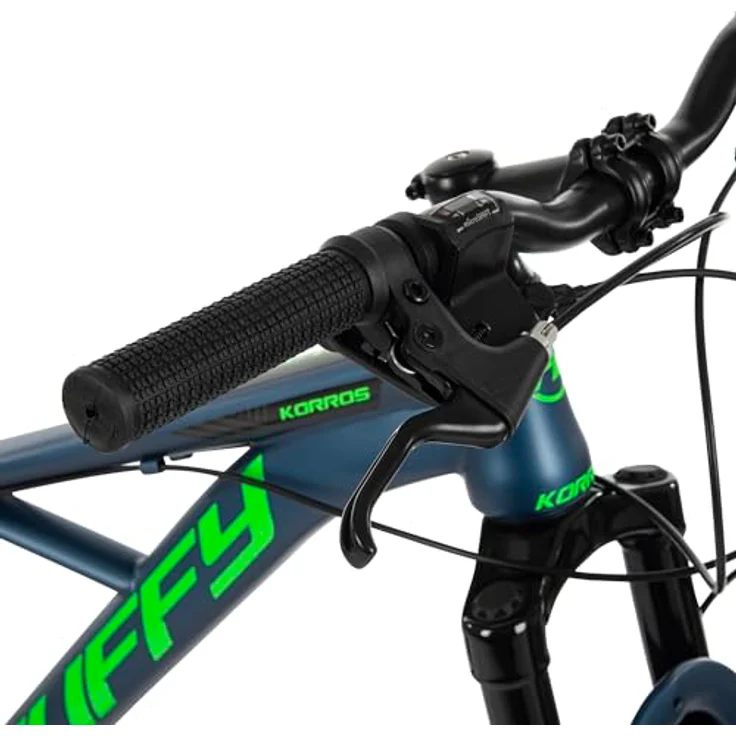 Huffy Korros Mountainbike, 21-Gang Herrenfahrrad mit 26-Zoll-Laufrädern, blau – Bild 4