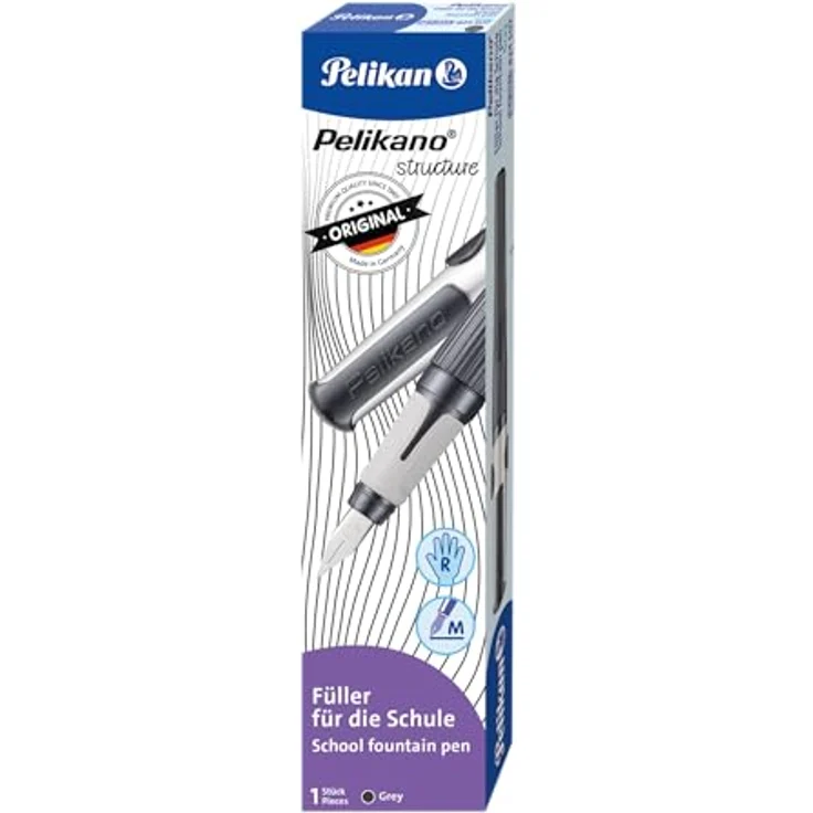 Pelikan Füllfederhalter Pelikano structure, Schulfüller, Rechtshänder, blau – Bild 8