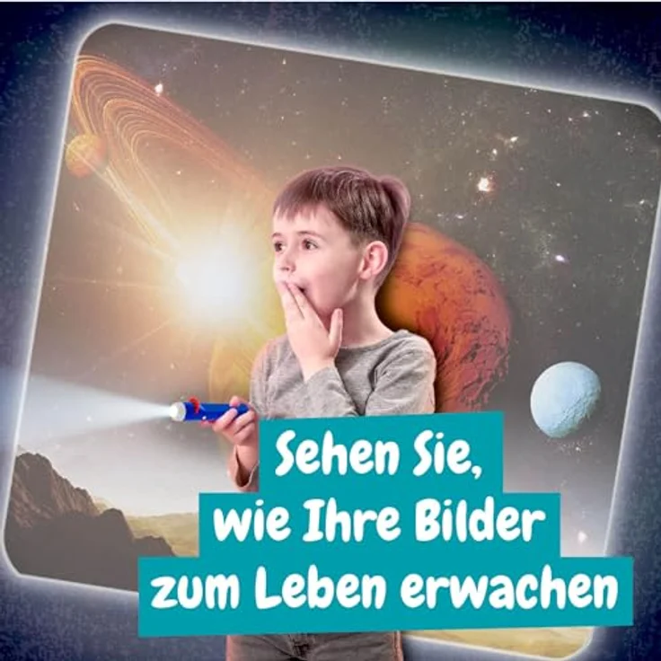 Science4you Weltraum Taschenlampe, Planetarium Projektor mit Planeten des Sonnensystems, lehrreiches Spielzeug für Kinder ab 4 Jahren – Bild 4