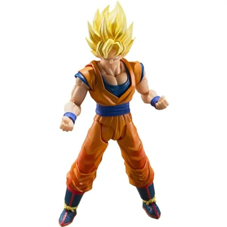 Bandai Dragon Ball Z S.H.Figuarts Actionfigur Super Saiyan Son Goku The Games Begin Ver., 15 cm, detailreich inkl. Zubehör