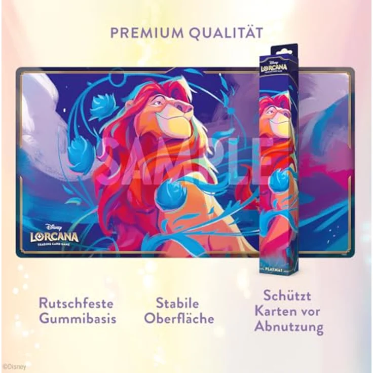 Ravensburger Disney Lorcana Trading Card Game: Mythen - Spielmatte Mufasa, rutschfest, 61 x 34,3 cm Stoffoberfläche, ideal für Sammler – Bild 3