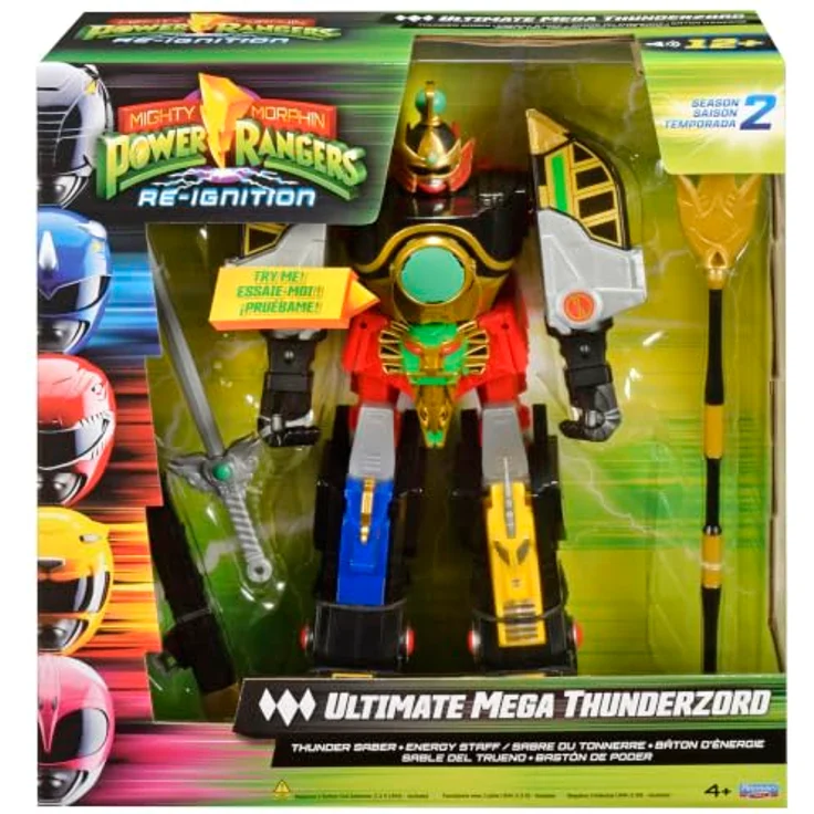 Playmates Toys Power Rangers Thunder Megazord mit Mega Power Sword, Actionfigur 28 cm – Bild 2