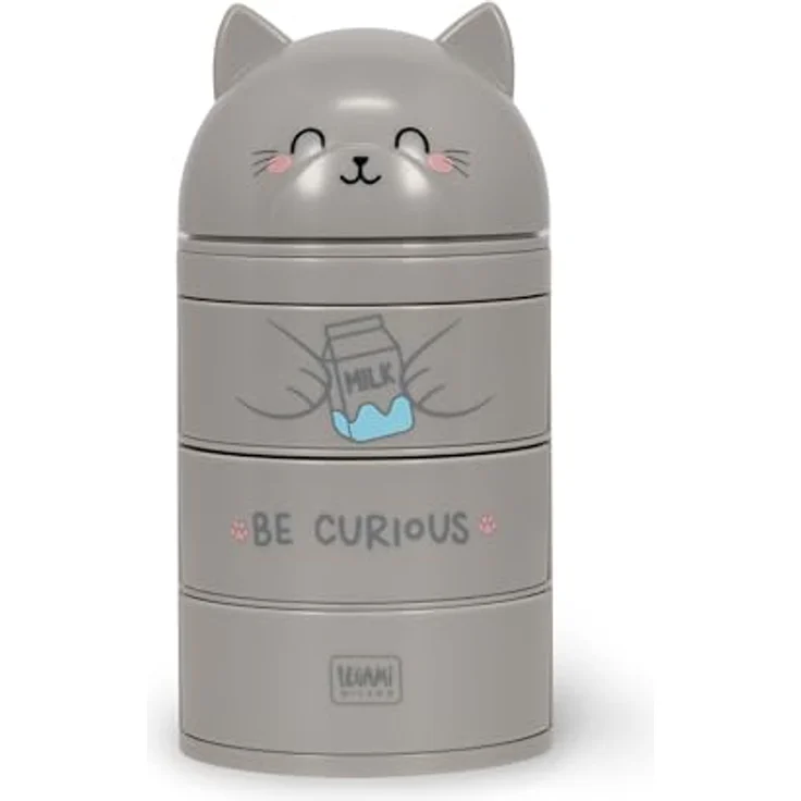 Legami Aww-Rganiser Kitty Katze, Federmäppchen und Schreibtisch Organizer mit Schiebedeckel und 3 Schubladen, 16 x 8,2 cm – Bild 1