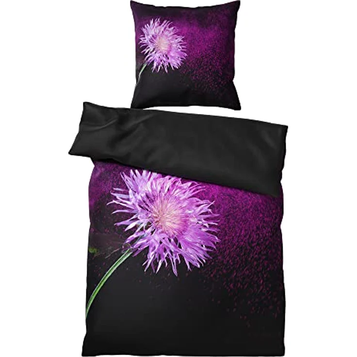 Sanilo® Bettwäsche 135x200 cm, 100% feinste Baumwolle, 2-teilig, Purple Dust, Oeko-TEX Zertifiziert – Bild 3