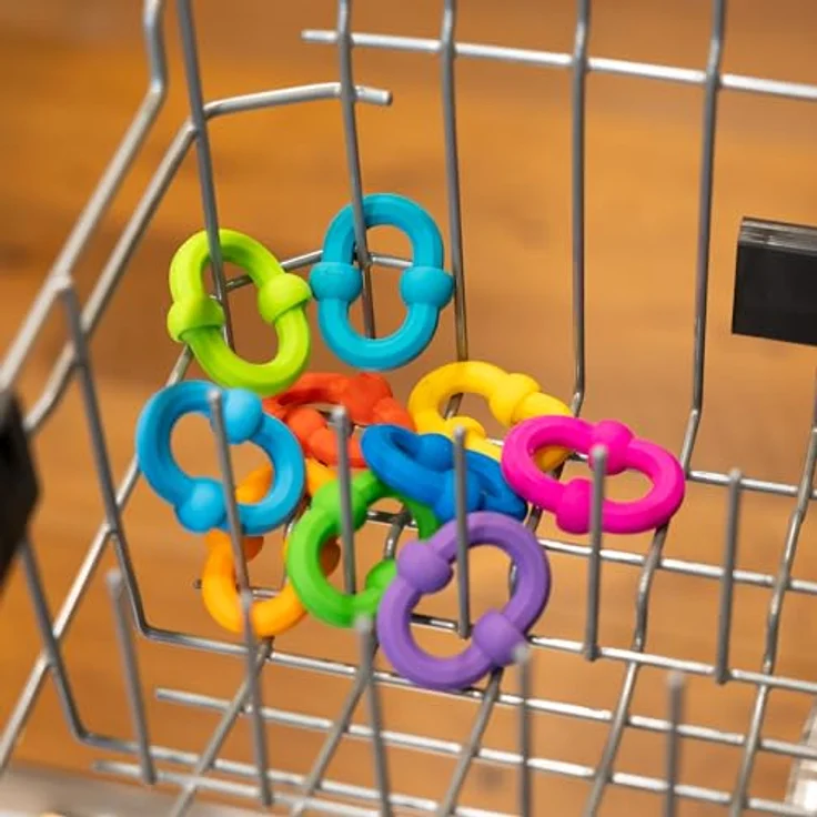 Fat Brain Plip Links, Babyspielzeug zur kreativen Entfaltung mit satisfying "POP!"-Geräusch, bunt – Bild 6
