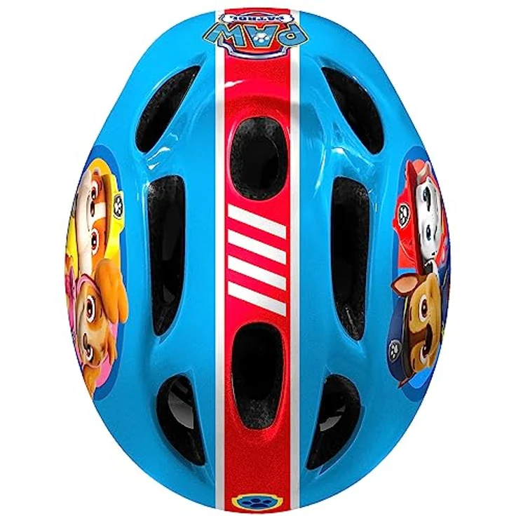 Stamp Unisex-Youth Bicycle Helmet S PAW Patrol, Adjustable Head Circumference, Ventilation, RED-Yellow-Blue - Preisvergleich – Bild 2