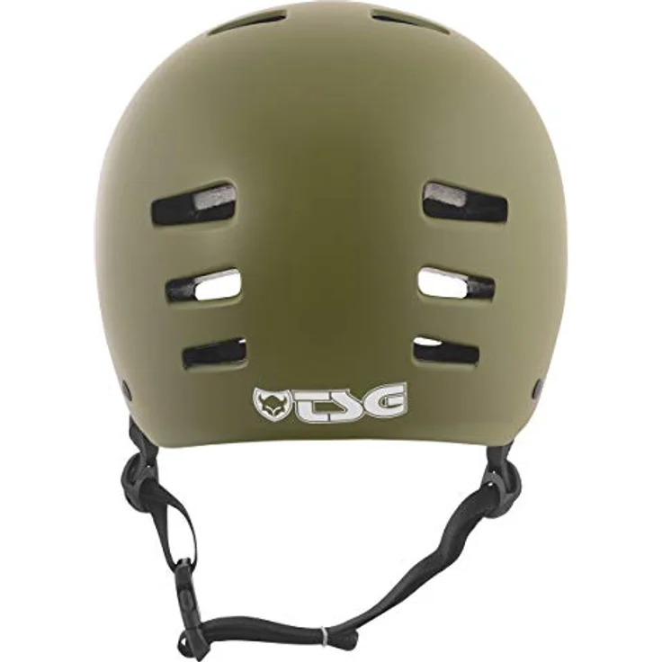 TSG Evolution Casque Bowl Skate/Roller/Trotinette/BMX/Dirt/Pumptrack/VTT/E-Bike Erwachsene Unisex, Olive, S/M (54-56cm) - Hartschalen Bauweise, EN 1078/CE/CPSC Standards, Tuned Fit System, Low Fit Passform – Bild 3