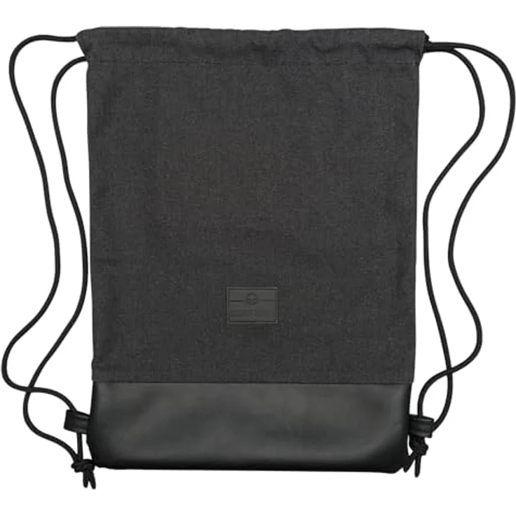 Johnny Urban Turnbeutel Damen & Herren Schwarz - Luke - Beutel Rucksack mit Kordelzug - Baumwoll Canvas - Kleine Innentasche für Wertsachen – Bild 3