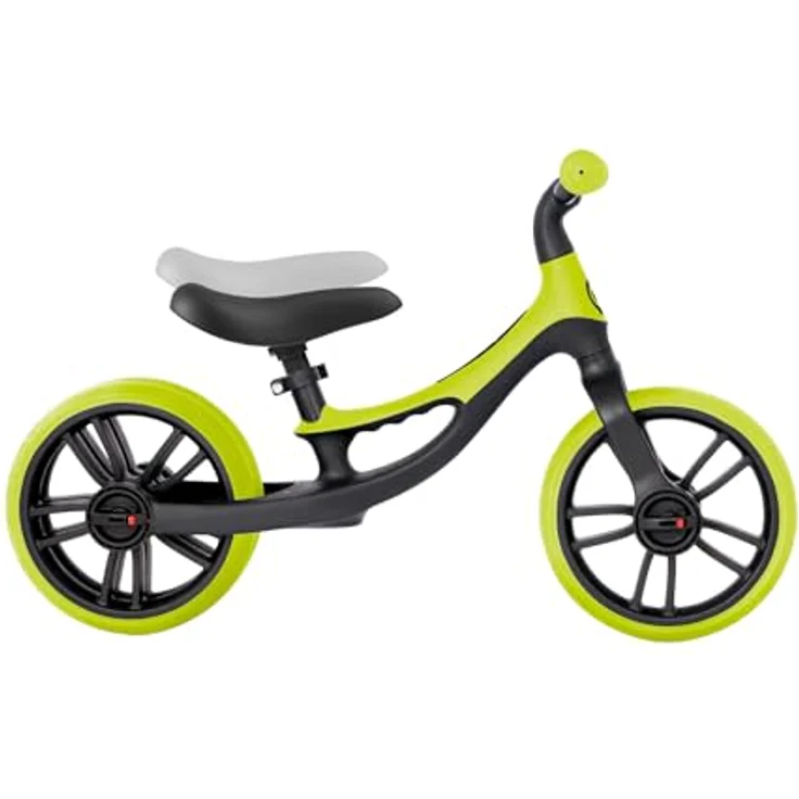 Globber Go Bike Elite Duo, Laufrad in hellgrün mit ergonomischem Design und höhenverstellbarem Sattel – Bild 6