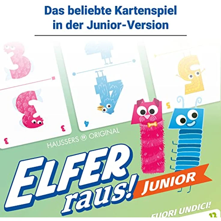 Ravensburger - 20947 Elfer Raus! Junior - Kartenspiel 2 - 6 Spieler, Spiel ab 5 Jahren für Kinder und Erwachsene, Zahlen – Bild 4