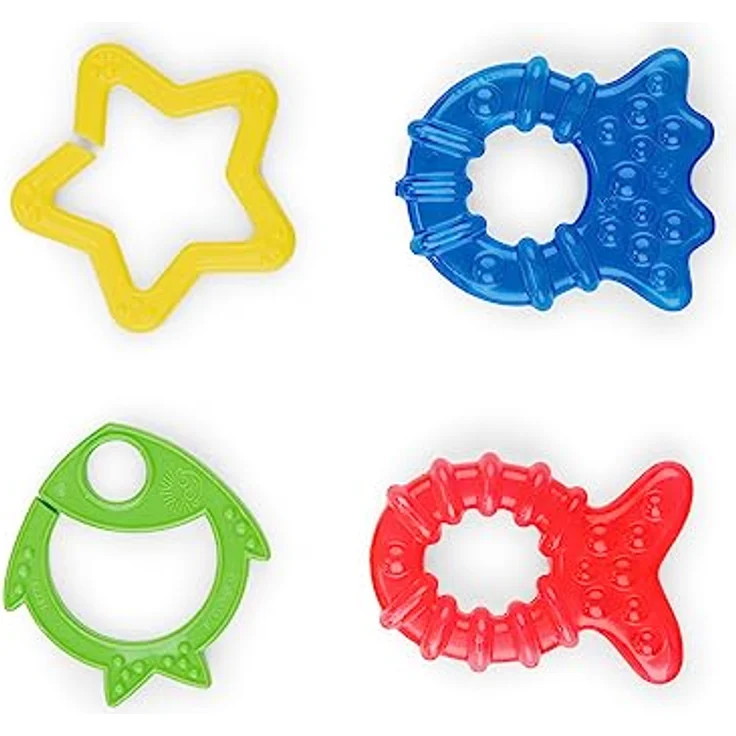 Baby Einstein Ocean Explorers Cool Critters, Khlbares Beißring-Set mit 4 Ozean-Themenringen für Babys von 3-36 Monaten, Mehrfarbig – Bild 2