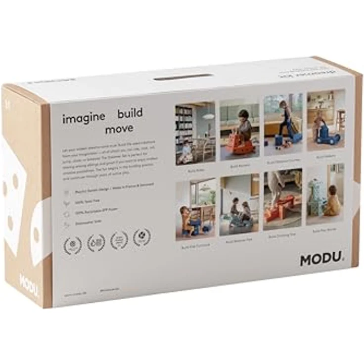 Modu Modell 34 TLG. Baukasten Starter-Set Playsystem Dreamer von 0-6 Jahren - Deep Blue/Sky Blue, Mehrfarbiges Spielzeug für Babys – Bild 3