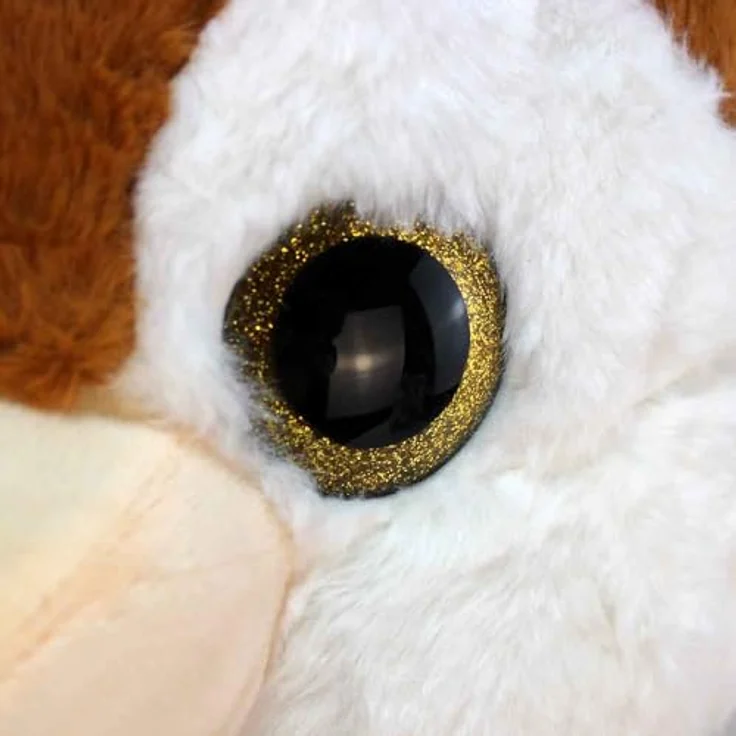 BEMIRO Eichhörnchen Kuscheltier 50 cm, mit Plüsch-Nuss & Schlaufe, kuschelig weich, glitzernde Kunststoffaugen, braun – Bild 5