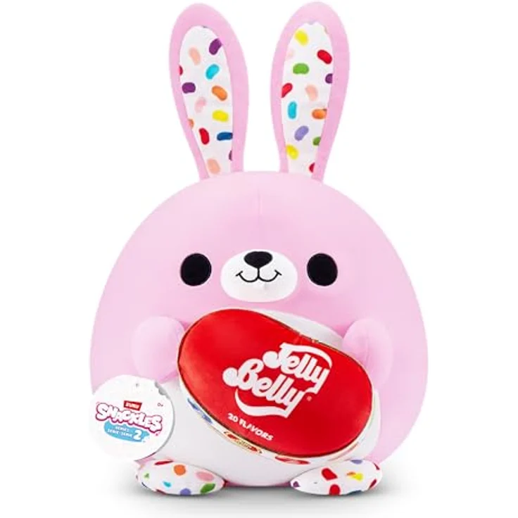 ZURU Snackles Serie 2 Flossie, Kuschelig-weiches 35 cm Plüschspielzeug mit Snackmarken-Accessoire zum Sammeln – Bild 1
