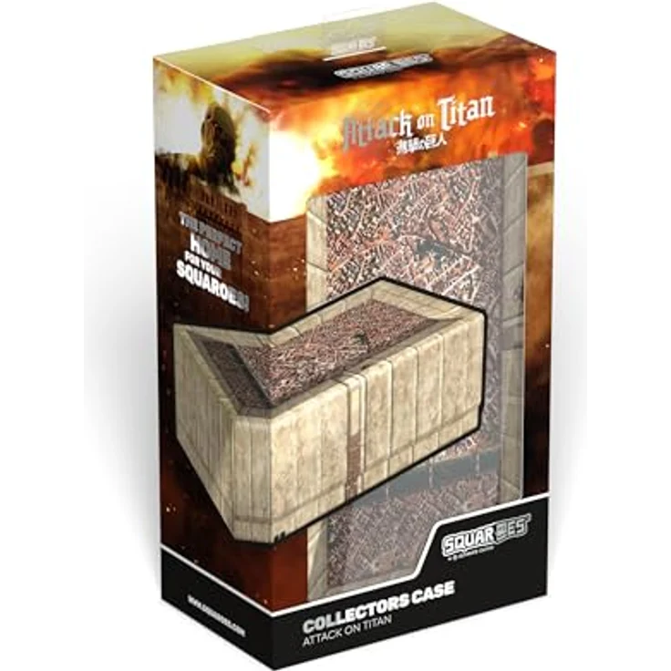 Squaroes Squaroe Attack on Titan Collectors Case - Shiganshina District, Aufbewahrung für bis zu 900 Karten, Xenoskin-Material mit Magnetverschluss – Bild 9