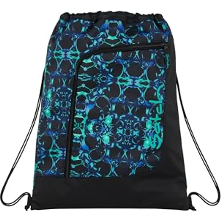 Satch Turnbeutel Gymbag, faltbarer Sportbeutel, Caleido Blue – Bild 1