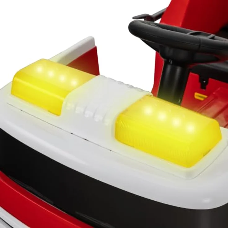 Actionbikes Motors Kinder-Feuerwehrauto LF112, Elektrofahrzeug mit 2,4 GHz Fernbedienung, Einsatzlicht, Sirene und Wasserspritze, geeignet für Kinder ab 3 Jahren – Bild 5