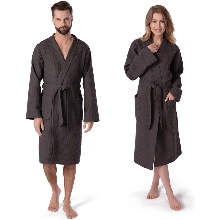 Möve Kimono Homewear, Kurzform, Piqué, Kimono-Kragen, Gürtel, maritime Farben