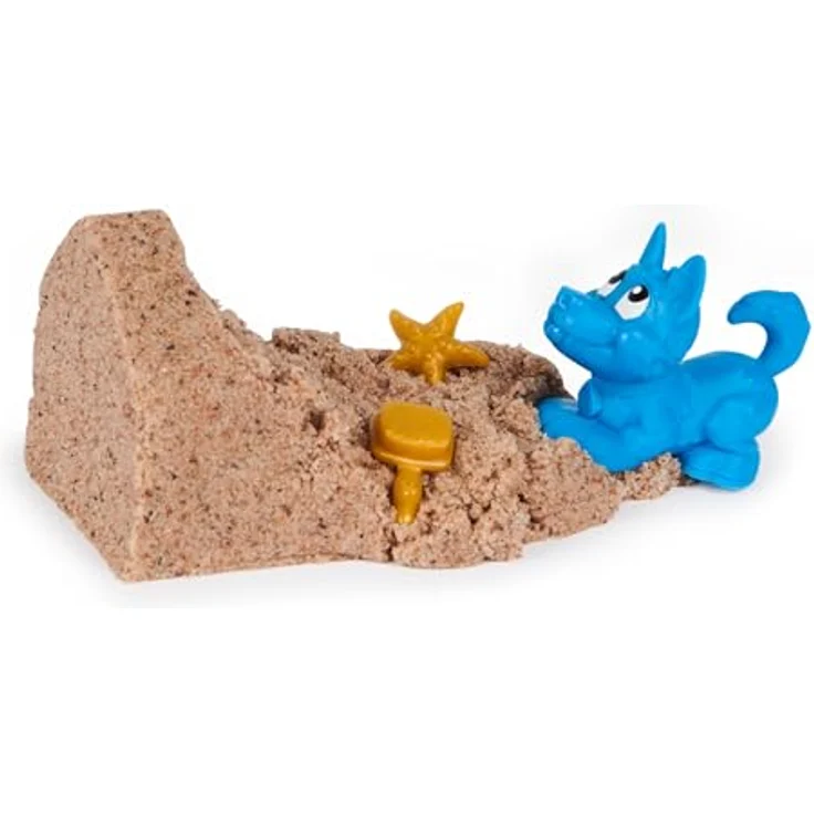 Spin Master Kinetic Sand - Doggy Dig, Set mit 170g Strandsand und vielseitigem Hundewerkzeug – Bild 7
