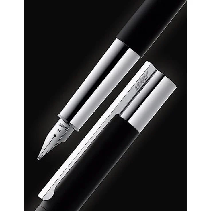 "LAMY scala Füllfederhalter, Premium Edelstahl Füller mit hochwertiger Edelstahlfeder M, rote Glanzlackveredelung" – Bild 4