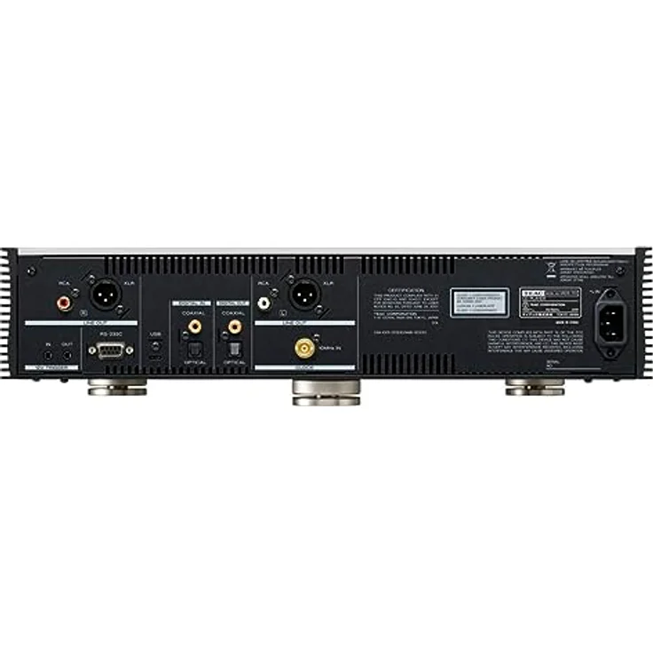 TEAC Reference VRDS-701 High End CD-Player mit VRDS CD-Laufwerksmechanismus, MQA-Unterstützung, USB-DAC und Kopfhörerverstärker, Silber – Bild 3